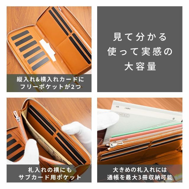 【新着商品】[Dom Teporna Italy] 財布 メンズ レディース 長 4