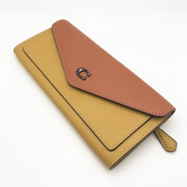 COACH ☆大人気☆ ウィンソフトウォレット カラーブロック フラックス