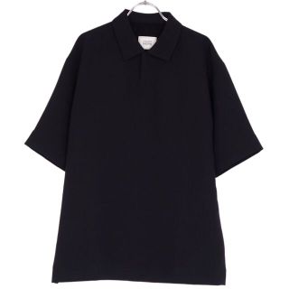 ユナイテッドバンブー(united bamboo)の美品 ユナイテッドアローズアンドサンズ UNITED ARROWS&SONS シャツ ポロシャツ 半袖 ショートスリーブ 無地 トップス メンズ M ブラック(ポロシャツ)