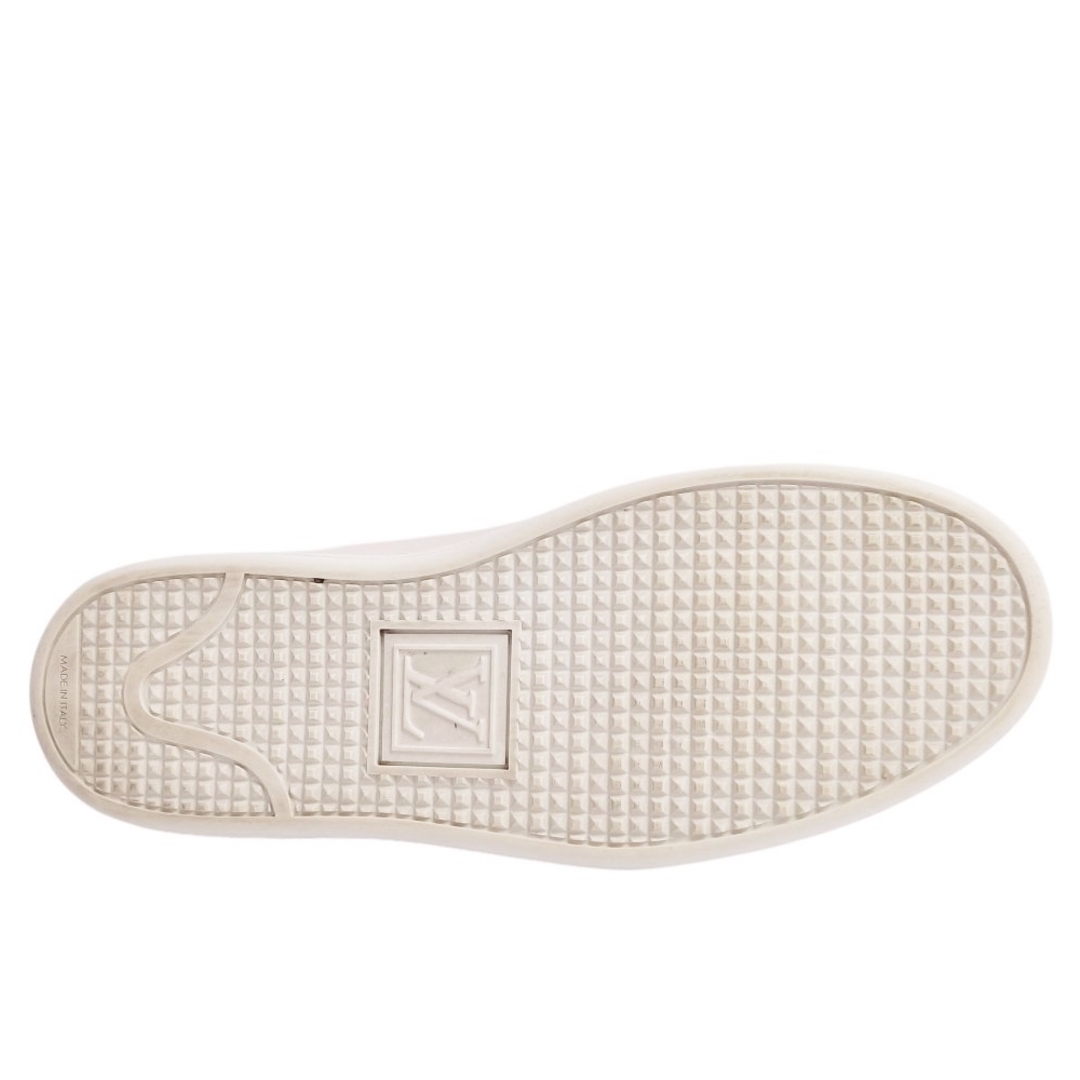 ルイヴィトン LOUIS VUITTON スニーカー フロントロー ライン LVロゴ レースアップ カーフレザー シューズ 靴 レディース 35(22cm相当) ホワイト