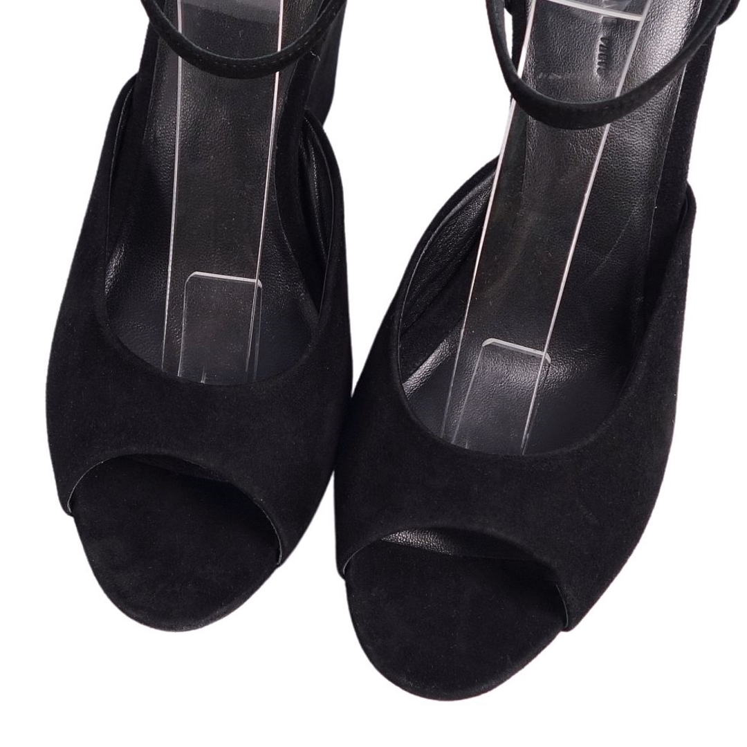 CELINE 美品 ベルトパンプス スエード 厚底 プラットフォーム CELINE 美品 ベルトパンプス スエード 厚底 プラットフォーム