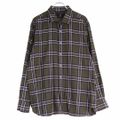 美品 ダンヒル Dunhill シャツ ロングスリーブ チェック コットン トッ