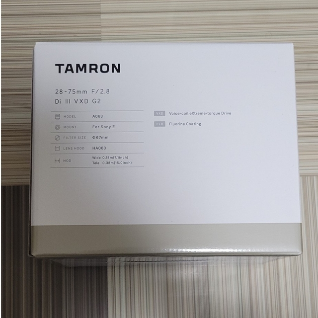 新品未開封 TAMRON 28-75mm F2.8 Di III VXD G2