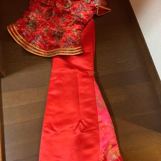 素敵な花刺繍柄のチャイナスーツ(スーツ)