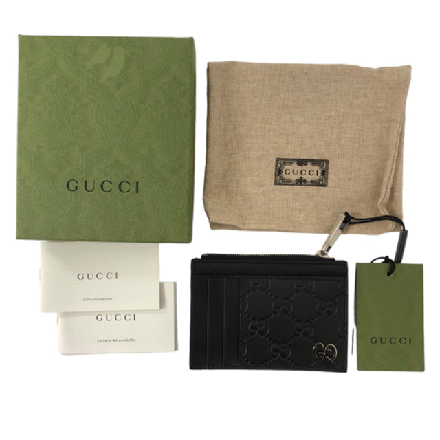 Gucci   中古グッチ シグネチャー グッチシマ レザー カードケース