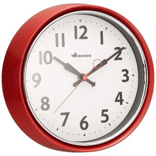 【色: RED】ダルトンDulton ウォールクロック レッド S426-207(置時計)