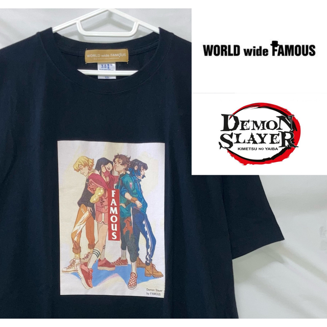 WORLD wide FAMOUS(ワールドワイドフェイマス)のWORLD wide famous × Demon Slayer T-SHIRT メンズのトップス(Tシャツ/カットソー(半袖/袖なし))の商品写真