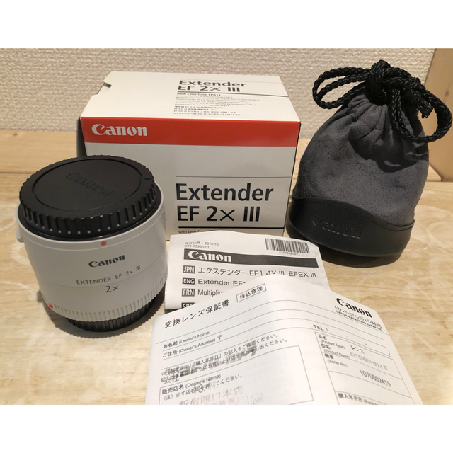 Canon  エクステンダー EF2X 3 EXTENDER EF 2× IIIカメラ