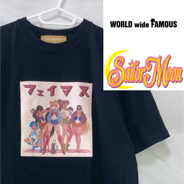 WORLD wide famous × Sailor Moon T-SHIRT