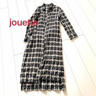 ジュエティ(jouetie)のjouetie 長袖 チェック ロングシャツワンピース ジュエティ(ロングワンピース/マキシワンピース)