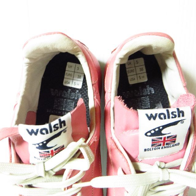 Walsh(ウォルシュ)の美品 WALSH ウォルシュ レザースニーカー38 約23.5㎝ レディースの靴/シューズ(スニーカー)の商品写真