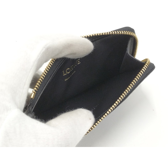 LOEWE(ロエベ)のLOEWE カードケース リピート アナグラム レザー ブラック レディースのファッション小物(財布)の商品写真