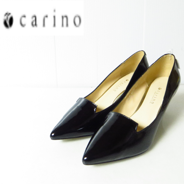 Mode et Jacomo(モードエジャコモ)の未使用品 CARINO カリーノモードエジャコモ エナメルパンプス 22.5㎝ レディースの靴/シューズ(ハイヒール/パンプス)の商品写真