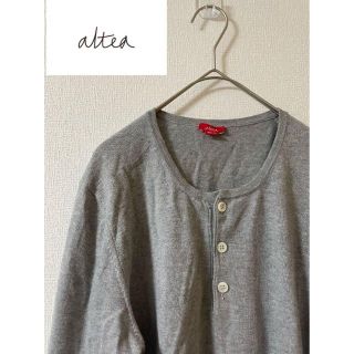 アルテア(ALTEA)のAltea アルテア SLIM FIT Uネック　ロングスリーブ　イタリア製(Tシャツ/カットソー(七分/長袖))