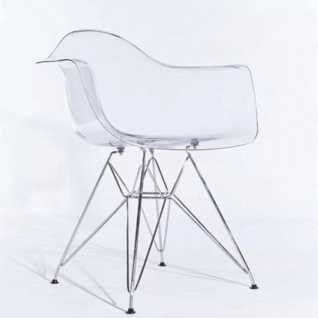 新品 EAMES shell arm chair Clear イームズ リプロ