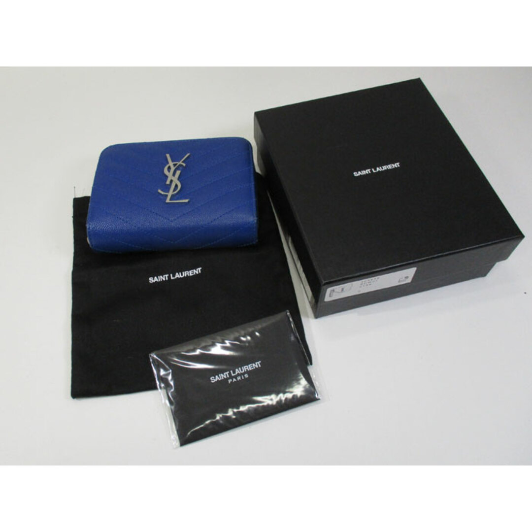 YVES SAINT LAURENT 二つ折り コンパクト財布 キルティング