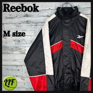 Reebok リーボック シンプル ロゴ ナイロンジャケット M