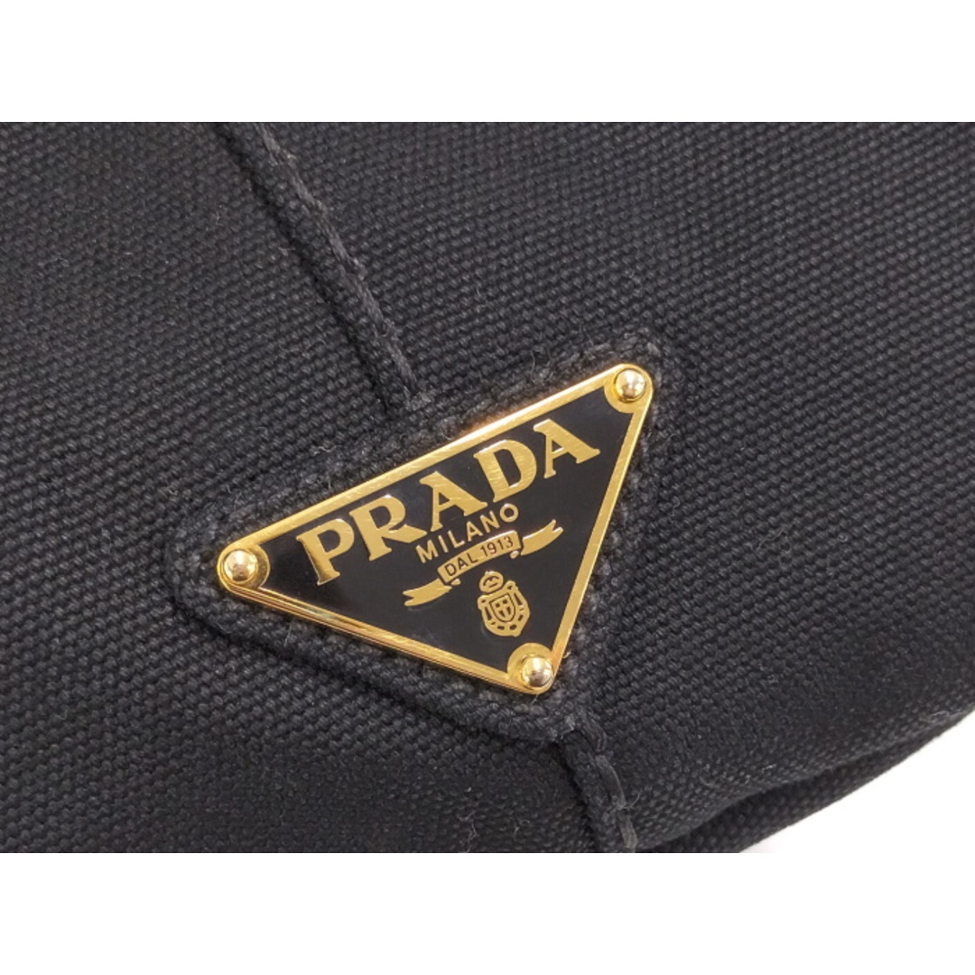 PRADA カナパトート ハンドバッグ キャンバス ブラック BN1877