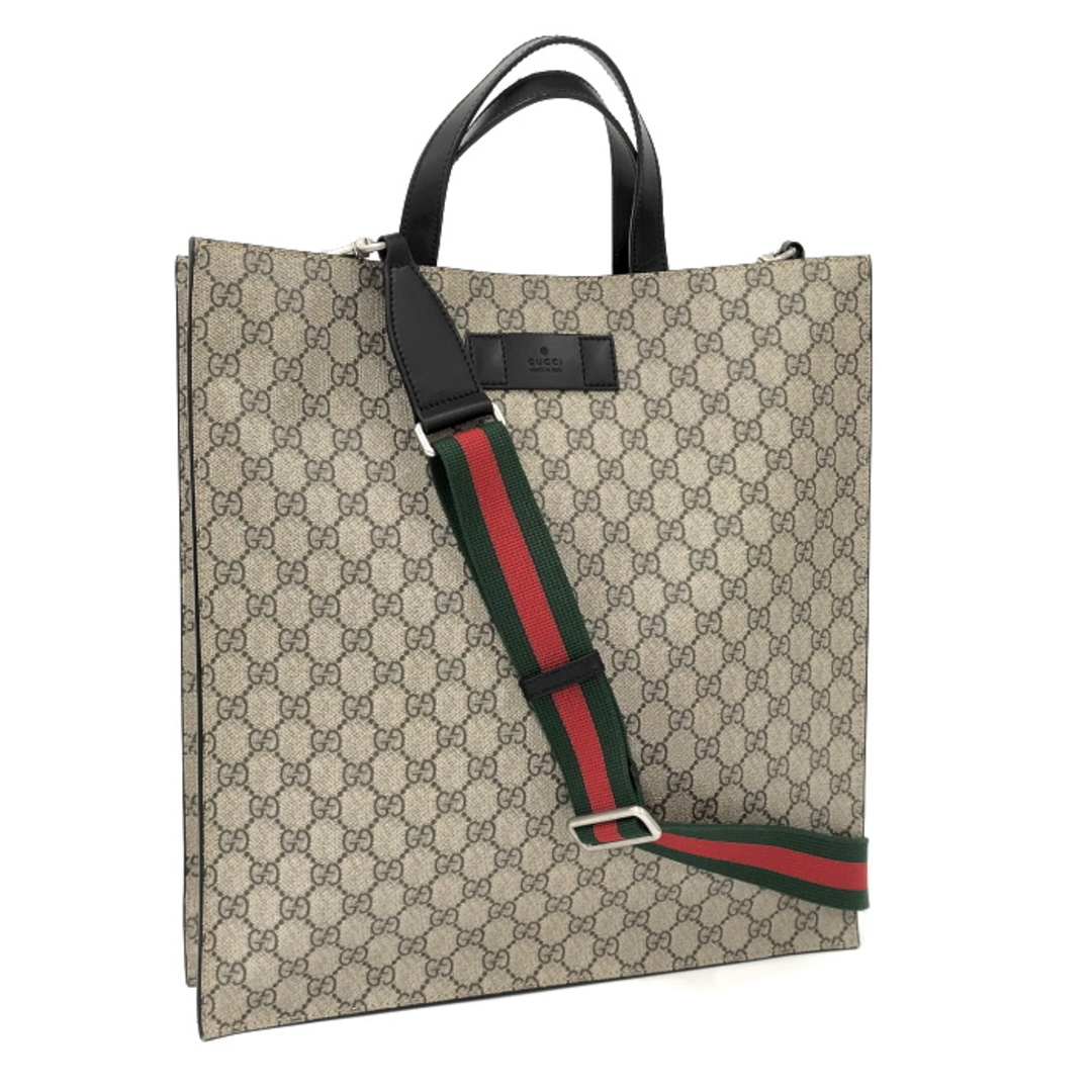 Gucci(グッチ)のGUCCI 2WAY トートバッグ GGスプリーム PVCコーティング ベージュ レディースのバッグ(その他)の商品写真