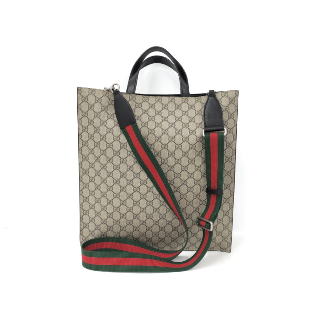 Gucci(グッチ)のGUCCI 2WAY トートバッグ GGスプリーム PVCコーティング ベージュ レディースのバッグ(その他)の商品写真