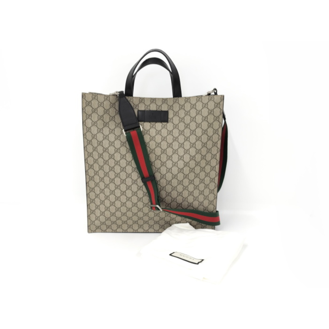 Gucci(グッチ)のGUCCI 2WAY トートバッグ GGスプリーム PVCコーティング ベージュ レディースのバッグ(その他)の商品写真