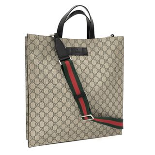 グッチ(Gucci)のGUCCI 2WAY トートバッグ GGスプリーム PVCコーティング ベージュ(その他)