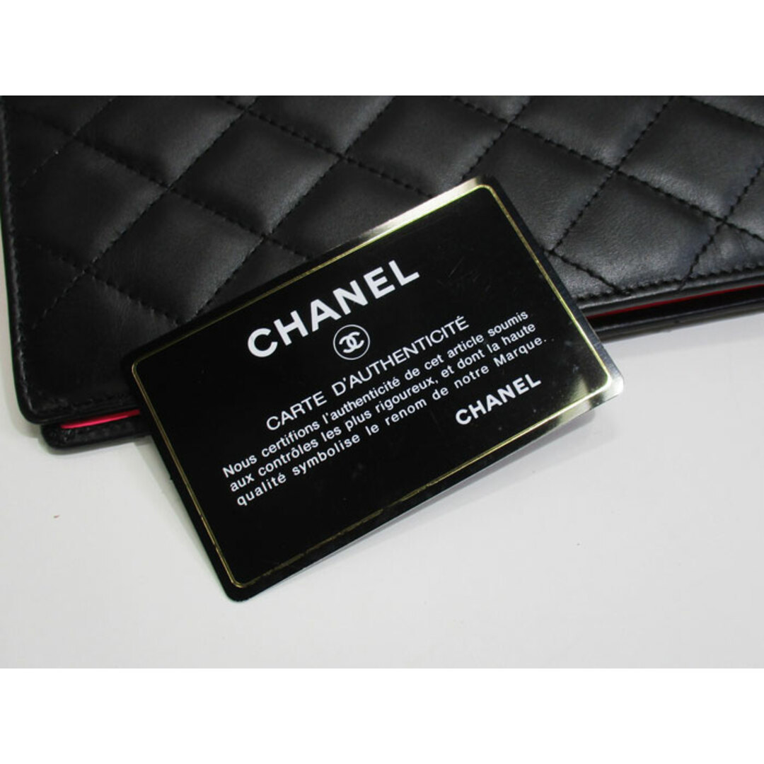 CHANEL(シャネル)のCHANEL 二つ折り 長財布 カンボンライン ココマーク レザー ブラック レディースのファッション小物(財布)の商品写真