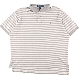 ラルフローレン(Ralph Lauren)の古着 ラルフローレン Ralph Lauren POLO by Ralph Lauren 半袖 ボーダー ポロシャツ メンズXL /eaa332750(ポロシャツ)