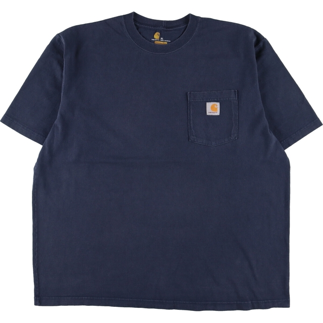 カーハート Carhartt ORIGINAL FIT 半袖 ワンポイントロゴポケットTシャツ メンズXXL /eaa331576