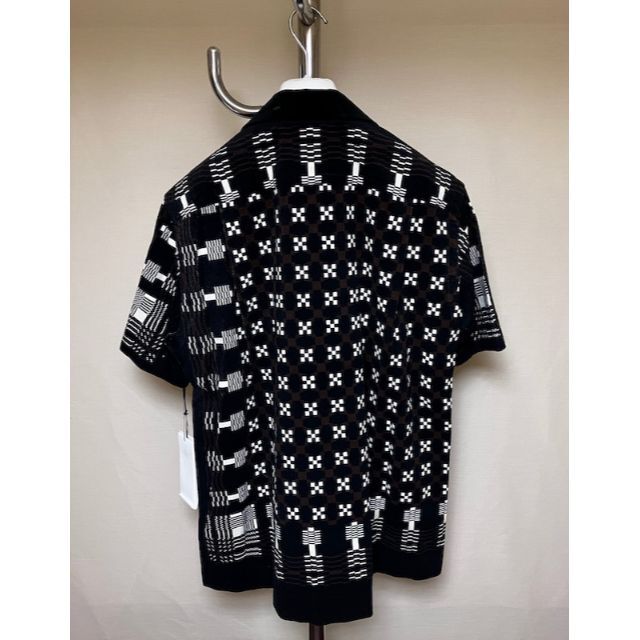 新品 1 22AW SACAI 異素材組み合わせ オープンカラーシャツ 4631 | www
