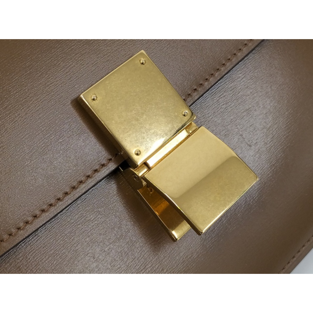 CELINE - CELINE ショルダーバッグ クラッシックボックス レザー CELINE - CELINE ショルダーバッグ クラッシックボックス レザー
