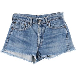 リーバイス(Levi's)の古着 70年代 リーバイス Levi's 505 66前期 デニムショーツ ショートパンツ レディースXL(w31) ヴィンテージ /eaa327862(ショートパンツ)