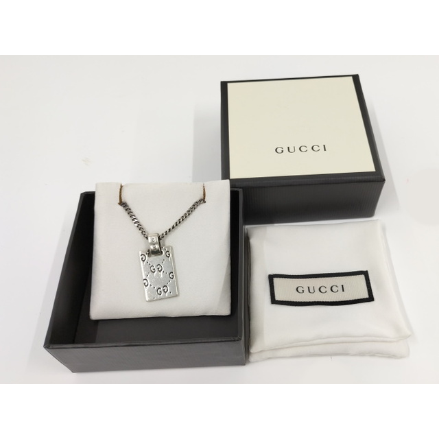 GUCCI - GUCCI ゴースト ネックレス ドクロ スカル プレート GUCCI - GUCCI ゴースト ネックレス ドクロ スカル プレート