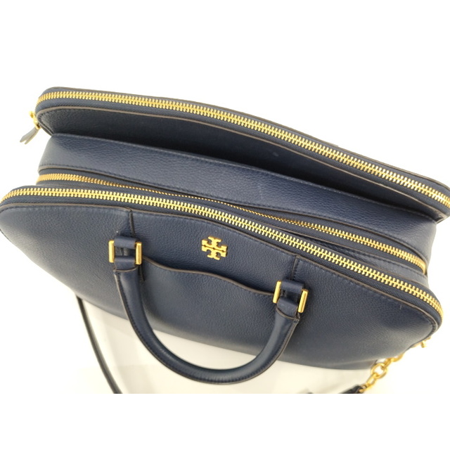 Tory Burch(トリーバーチ)のTORY BURCH 2WAY チェーンショルダーバッグ レザー ネイビー レディースのバッグ(その他)の商品写真