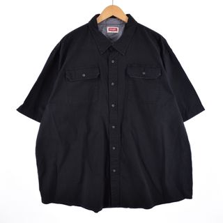 ラングラー(Wrangler)の古着 ラングラー Wrangler 半袖 ワークシャツ メンズXXXL /eaa332376(シャツ)