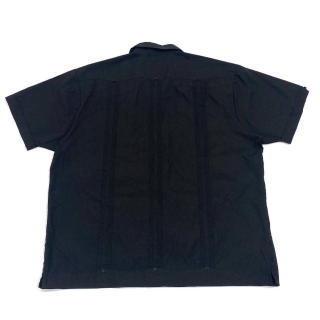 黒 キューバシャツ オープンカラーシャツ ワコマリア バーバー アメカジ 2XL 2