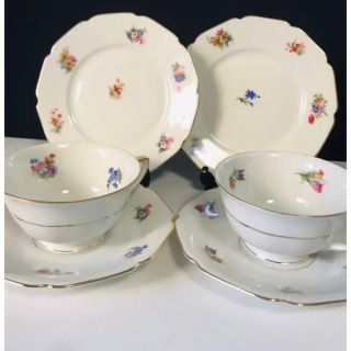 エインズレイ(Aynsley China)のハインリッヒ  ババリア　スタキャードフラワー　2トリオセット(食器)