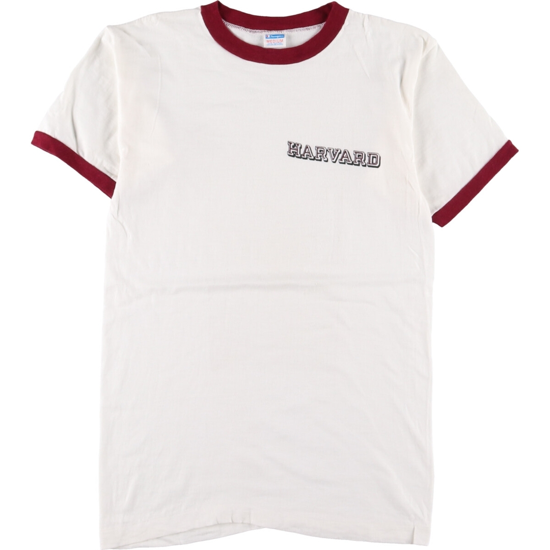 70年代 チャンピオン Champion バータグ HARVARD ハーバード大学 カレッジ リンガーTシャツ USA製 メンズS ヴィンテージ /eaa331873