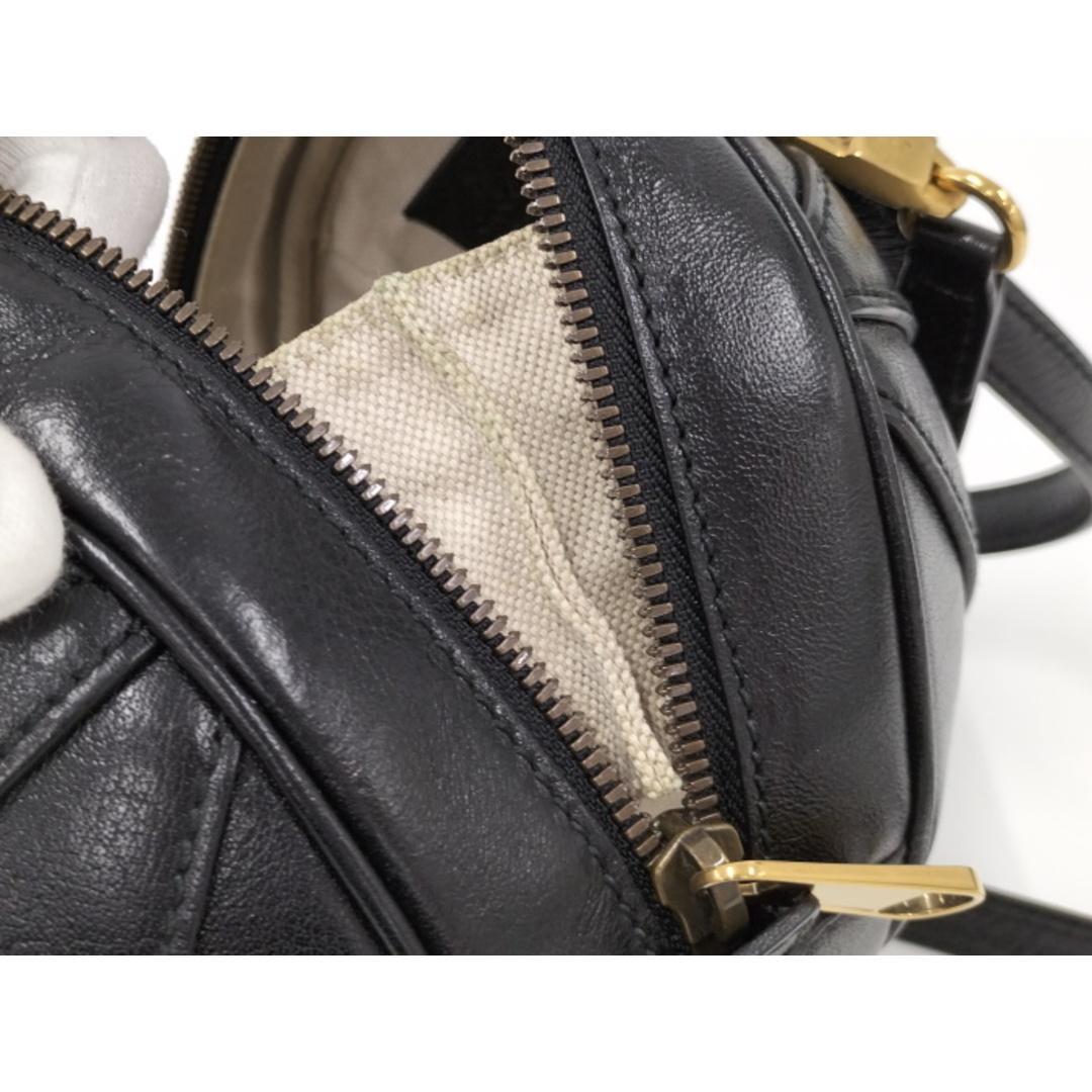 Gucci(グッチ)のGUCCI インターロッキングボールシェイプ 2WAY ハンドバッグ レザー レディースのバッグ(その他)の商品写真
