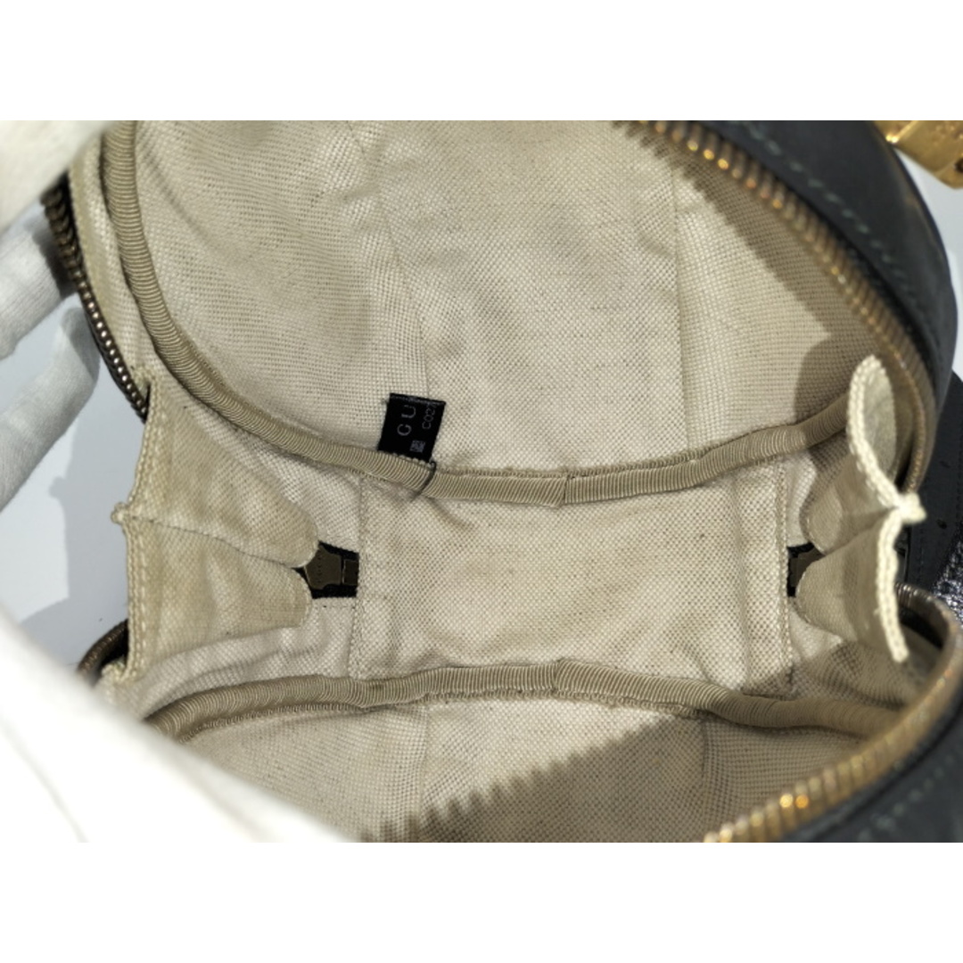 Gucci(グッチ)のGUCCI インターロッキングボールシェイプ 2WAY ハンドバッグ レザー レディースのバッグ(その他)の商品写真