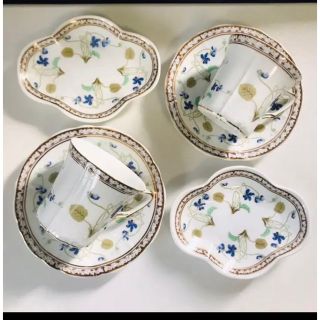 エインズレイ(Aynsley China)のライヒェンバッハ  すみれ　ティーカップ　小皿　6ピース(食器)