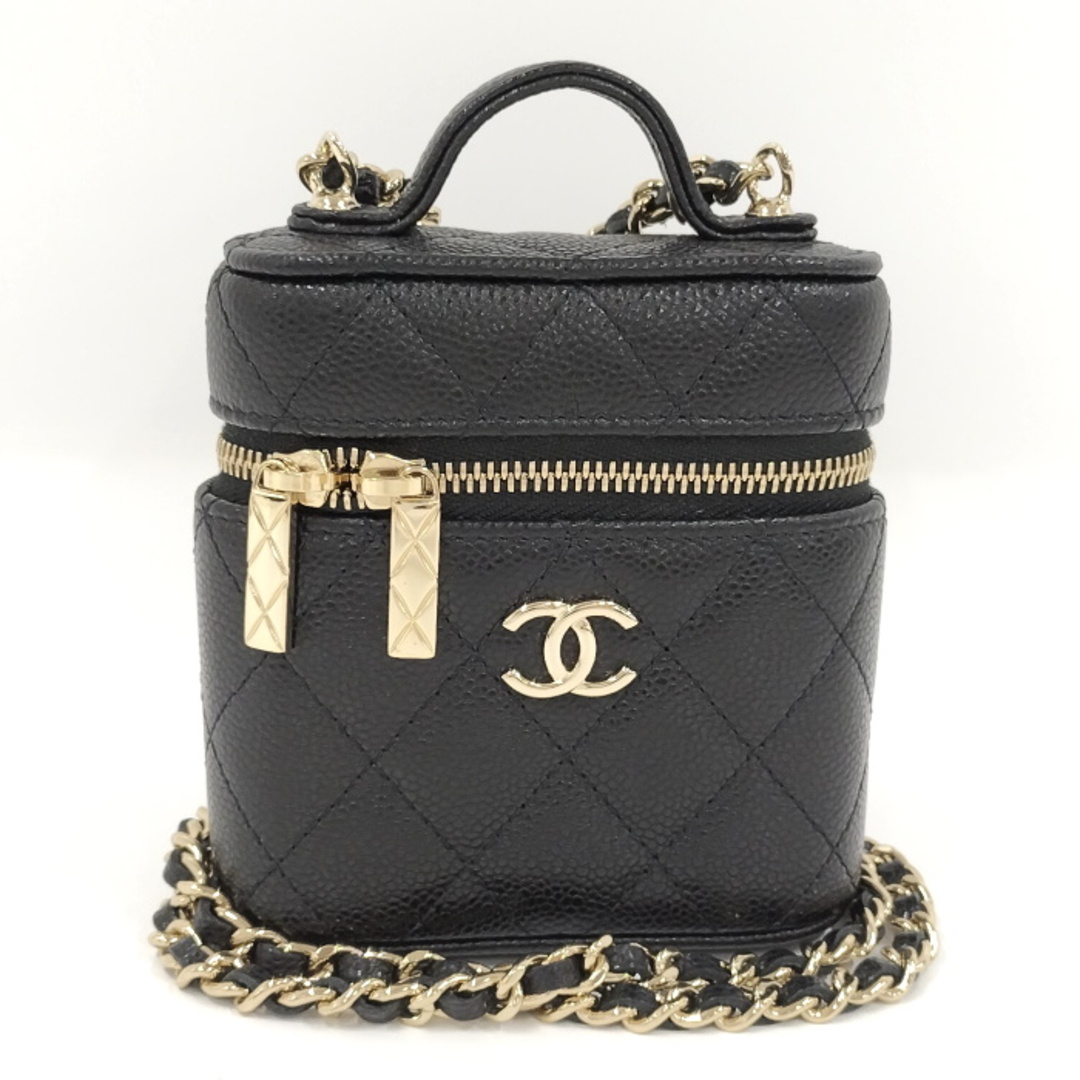 CHANEL スモール ヴァニティー ケース ショルダーバッグ キャビアスキン