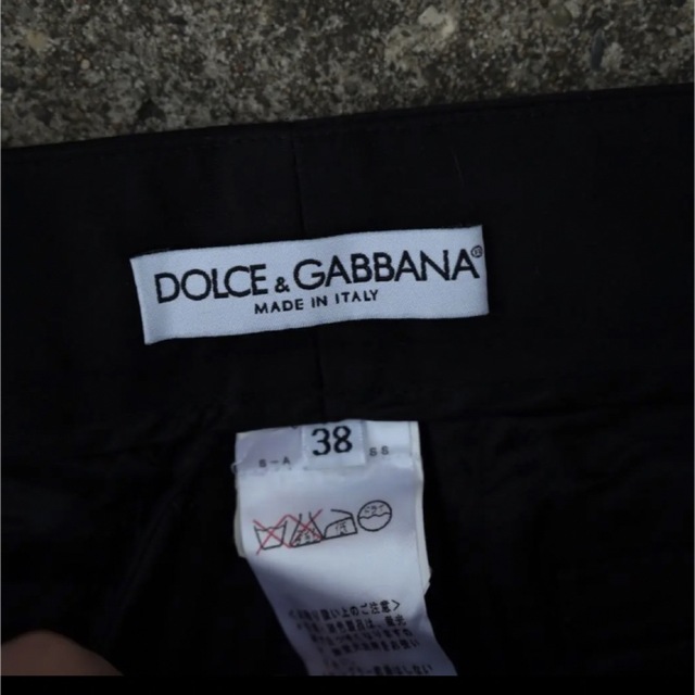 綺麗めdolce&gabbana black flare pant 38 イタリア製