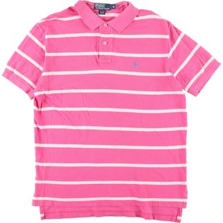 ラルフローレン(Ralph Lauren)の古着 ラルフローレン Ralph Lauren POLO by Ralph Lauren 半袖 ボーダー ポロシャツ メンズM /eaa332776(ポロシャツ)