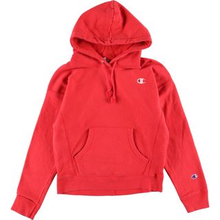 チャンピオン(Champion)の古着 チャンピオン Champion リバースウィーブ 復刻 単色タグ スウェットプルオーバーパーカー レディースM /eaa329674(トレーナー/スウェット)