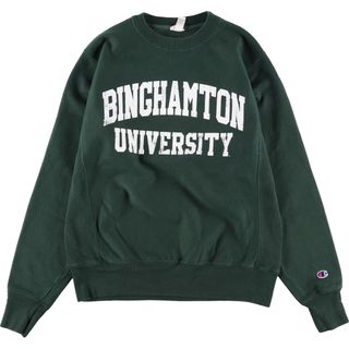 チャンピオン(Champion)の古着 チャンピオン Champion リバースウィーブ 復刻 単色タグ カレッジスウェットシャツ トレーナー レディースM /eaa329676(トレーナー/スウェット)