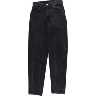 リーバイス(Levi's)の古着 90年代 リーバイス Levi's 950 RELAXED FIT TAPERED LEG ブラックデニム テーパードデニムパンツ USA製 レディースM(w26) ヴィンテージ /eaa328821(デニム/ジーンズ)