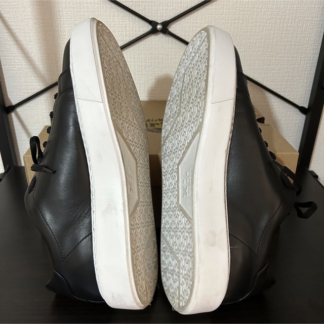 値下　PHILIPP PLEIN 本革スニーカー　黒　42 メンズの靴/シューズ(スニーカー)の商品写真