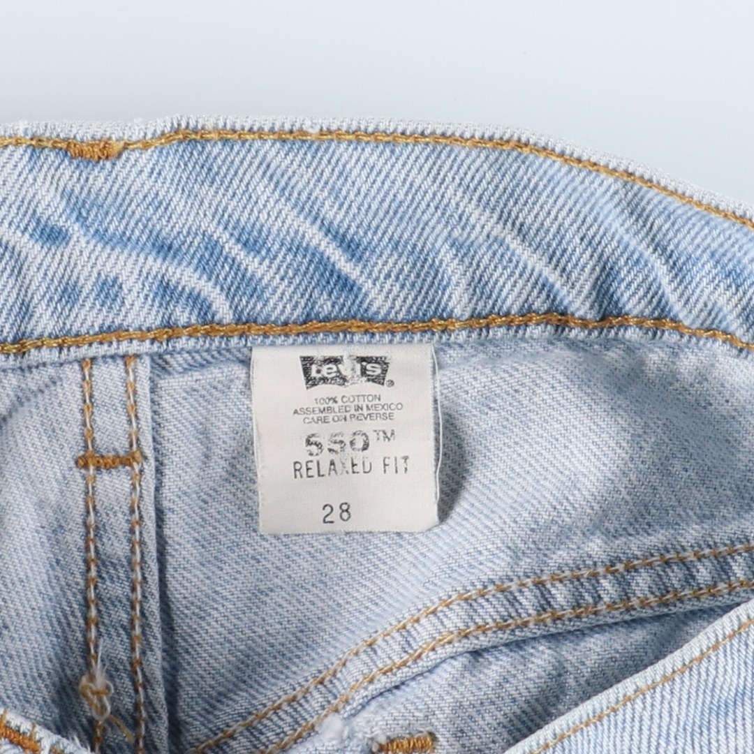 90年代 リーバイス Levi's 550 RELAXED FIT デニムショーツ ショートパンツ レディースL(w28) ヴィンテージ /eaa328826