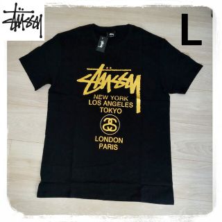 ステューシー(STUSSY)のステューシーSTUSSYWorldTourTシャツ半袖メンズレディースL(Tシャツ/カットソー(半袖/袖なし))